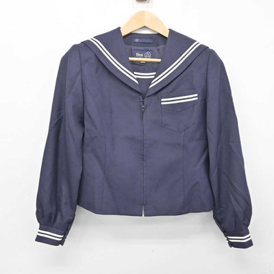 【中古】静岡県 袋井中学校 女子制服 3点 (セーラー服・スカート・スカート) sf084322