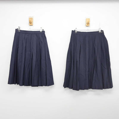 【中古】静岡県 袋井中学校 女子制服 3点 (セーラー服・スカート・スカート) sf084322