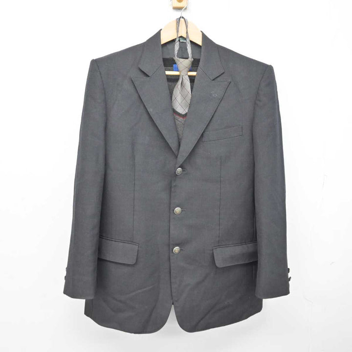中古】徳島県 城南高等学校 男子制服 3点 (ブレザー・ニット) sf084345