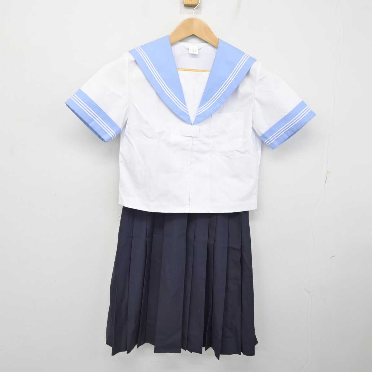 【中古】北海道 湯川中学校 女子制服 3点 (セーラー服・スカート) sf084350