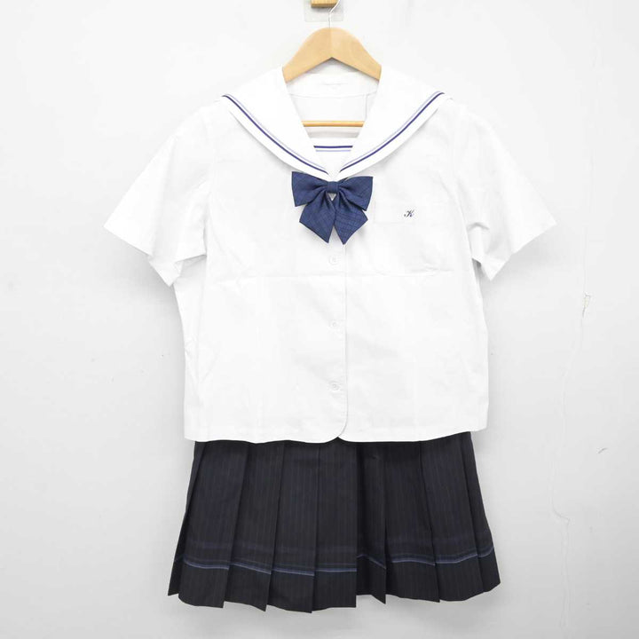 中古】岡山県 倉敷高等学校 女子制服 4点 (セーラー服・スカート
