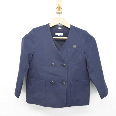 【中古】 学校名不明 女子制服 2点 (ブレザー・ニット) sf084367