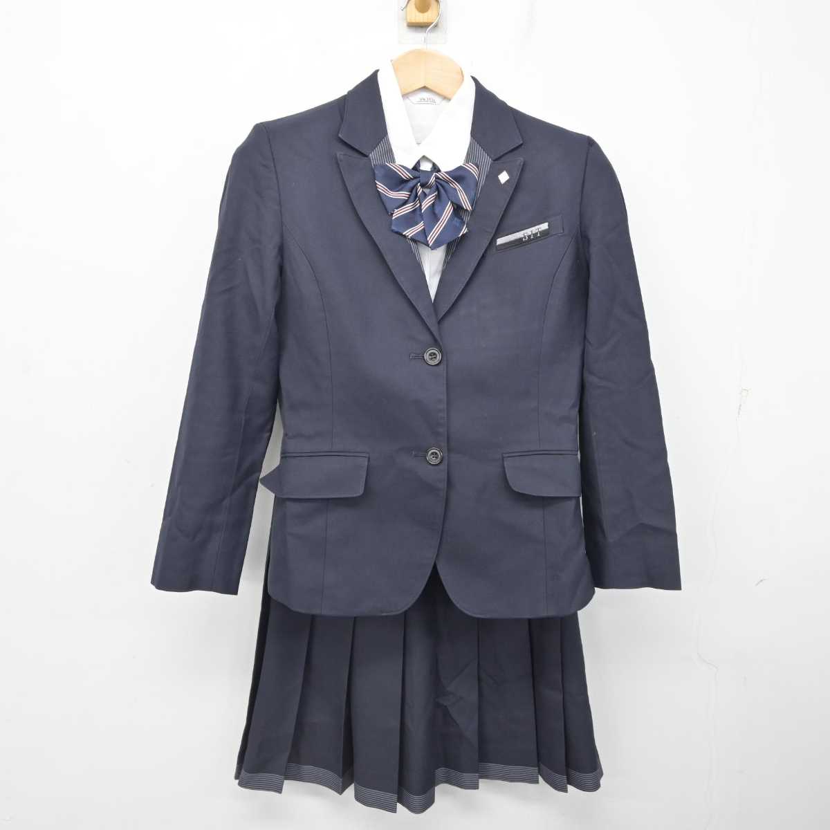 【中古】北海道 北海道札幌国際情報高等学校 女子制服 5点 (ブレザー・シャツ・スカート) sf084372