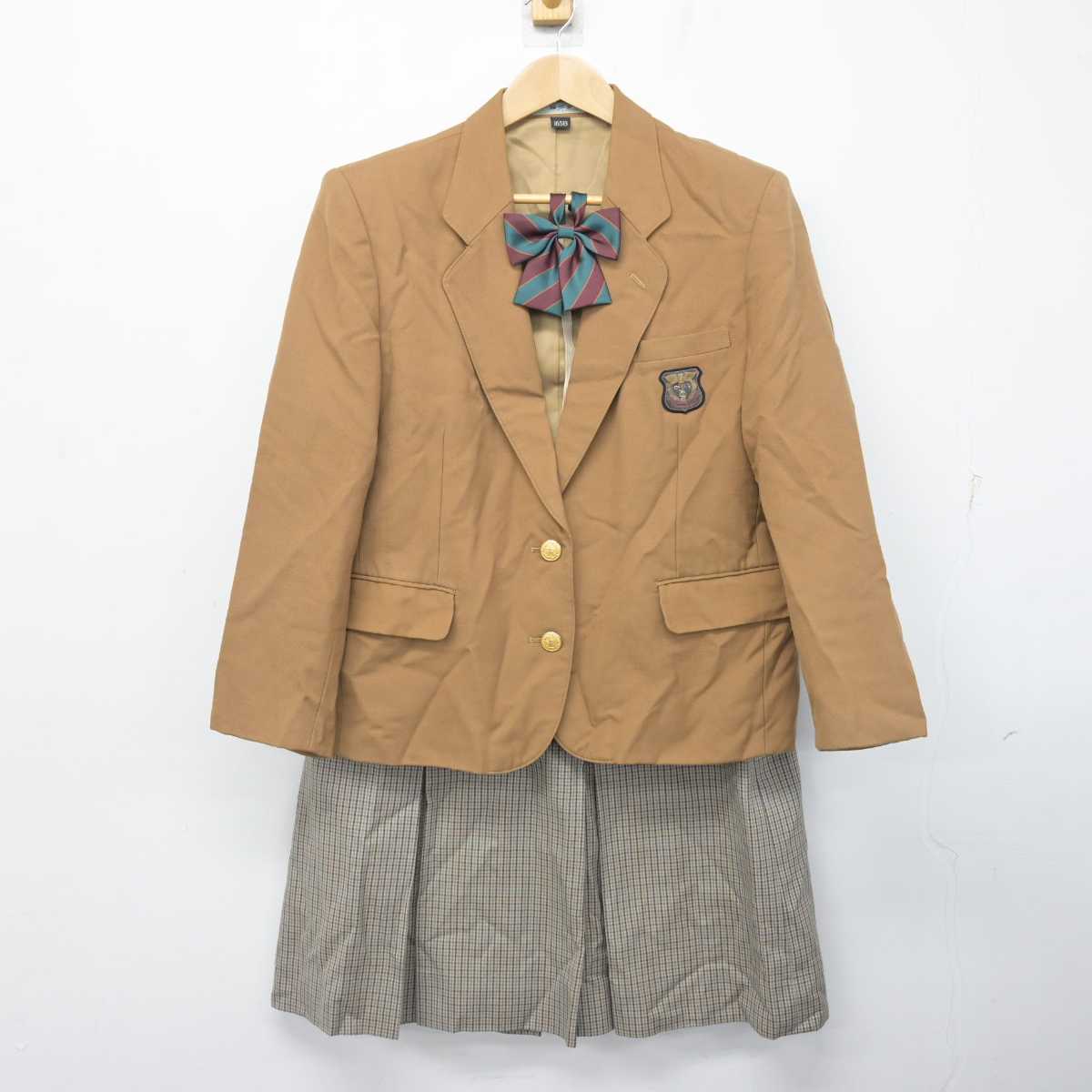 【中古】長崎県 長崎商業高等学校 女子制服 4点 (ブレザー・スカート) sf084376