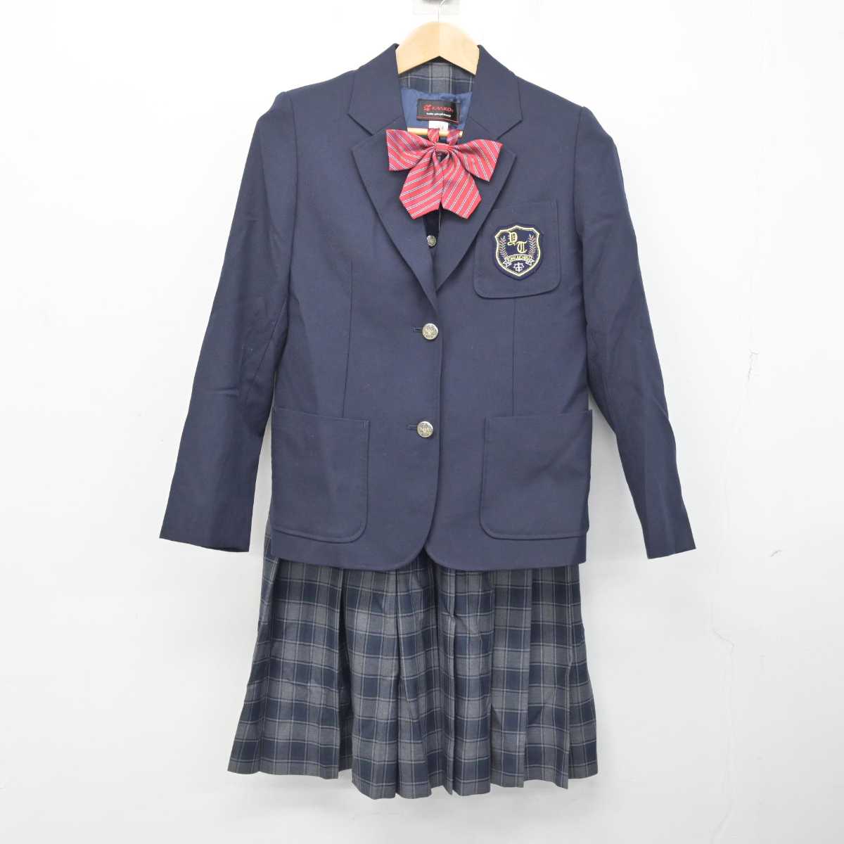 【中古】神奈川県 十日市場中学校 女子制服 4点 (ブレザー・ベスト・スカート) sf084384