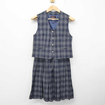 【中古】神奈川県 十日市場中学校 女子制服 4点 (ブレザー・ベスト・スカート) sf084384