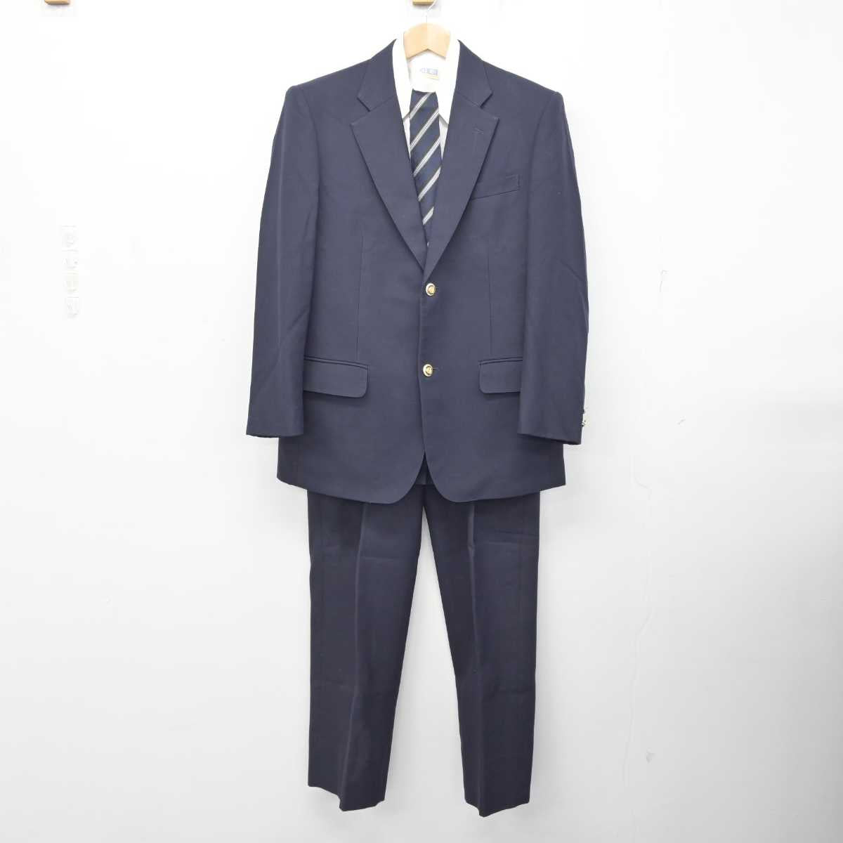 【中古】東京都 国士舘高等学校 男子制服 4点 (ブレザー・シャツ・ズボン) sf084402