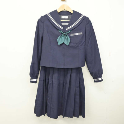 【中古】静岡県 藤枝市立高洲中学校 女子制服 4点 (セーラー服・スカート・スカート) sf084409