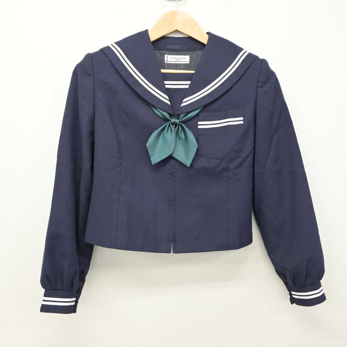 【中古】静岡県 藤枝市立高洲中学校 女子制服 4点 (セーラー服・スカート・スカート) sf084409