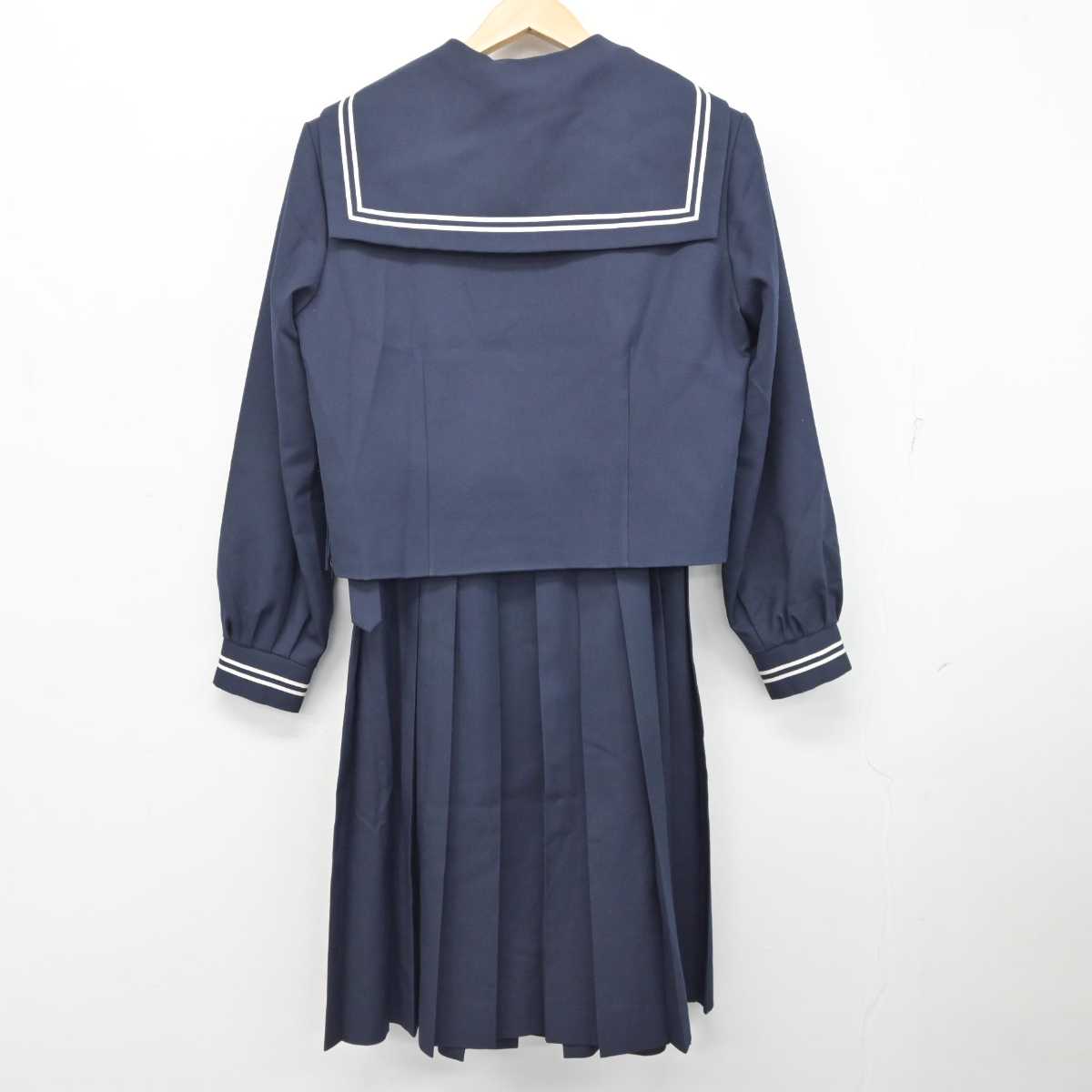 【中古】千葉県 法田中学校 女子制服 4点 (セーラー服・ジャンパースカート・スカート) sf084425