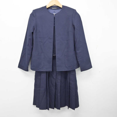 【中古】埼玉県 谷塚中学校 女子制服 2点 (ブレザー・ジャンパースカート) sf084428