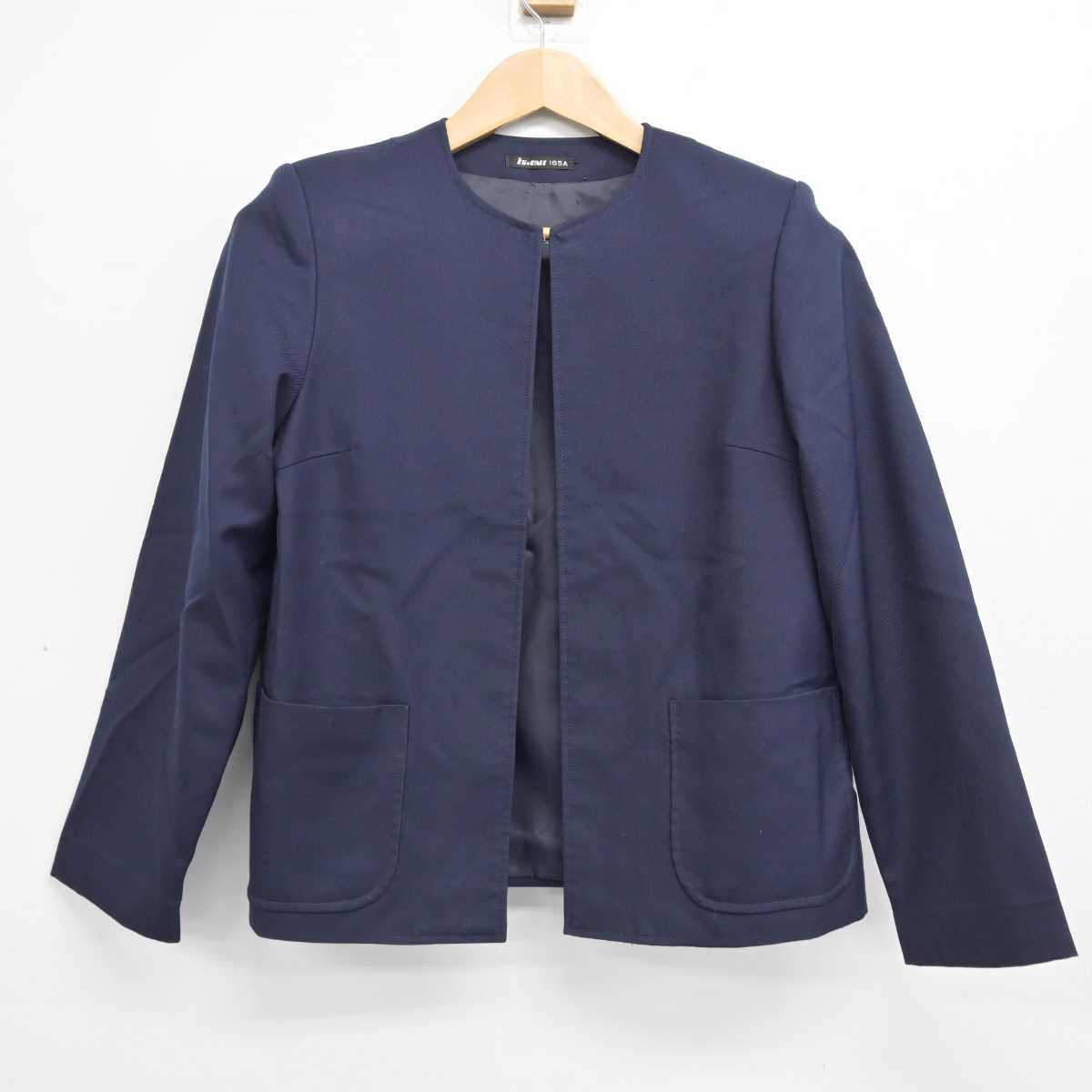 【中古】埼玉県 谷塚中学校 女子制服 2点 (ブレザー・ジャンパースカート) sf084428