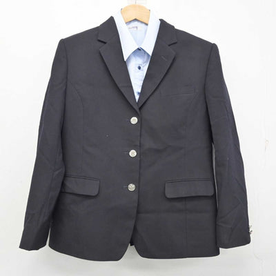 【中古】神奈川県 吉田島高等学校 女子制服 2点 (ブレザー・シャツ) sf084439