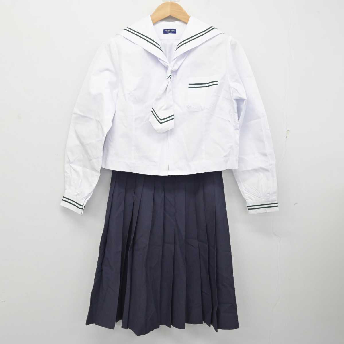 【中古】神奈川県 足柄台中学校 女子制服 5点 (セーラー服・セーラー服・スカート) sf084442