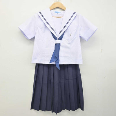 【中古】大阪府 喜連中学校 女子制服 3点 (セーラー服・スカート) sf084458