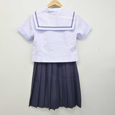 【中古】大阪府 喜連中学校 女子制服 3点 (セーラー服・スカート) sf084458