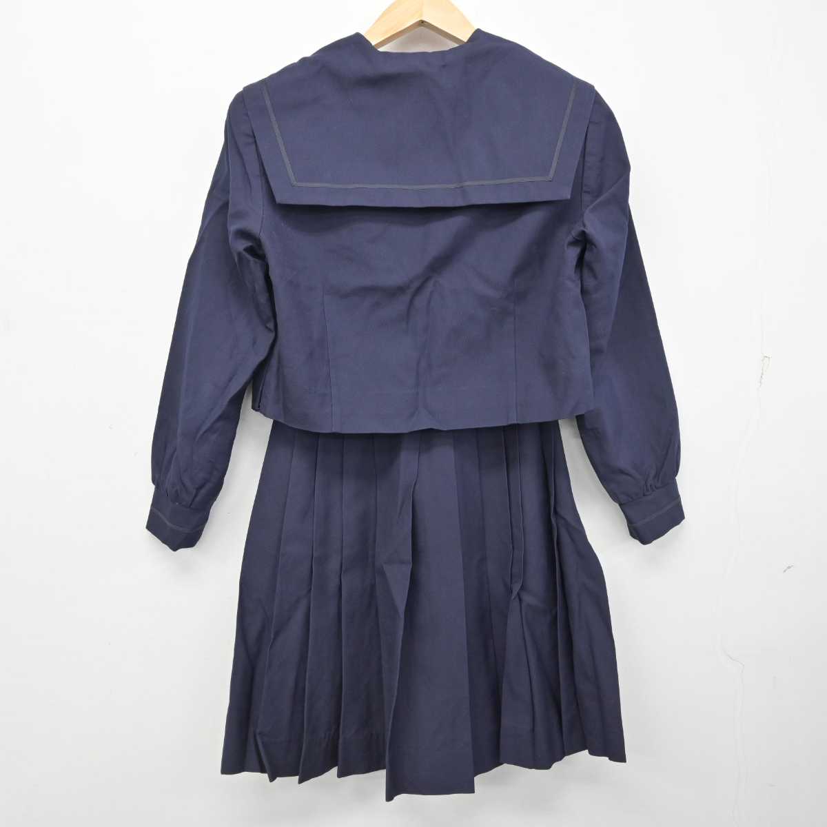 【中古】愛知県 豊橋商業高等学校 女子制服 2点 (セーラー服・スカート) sf084467