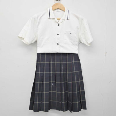 【中古】東京都 駒沢大学高等学校 女子制服 2点 (シャツ・スカート) sf084473