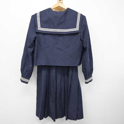 【中古】茨城県 取手第二中学校 女子制服 2点 (セーラー服・ジャンパースカート) sf084475