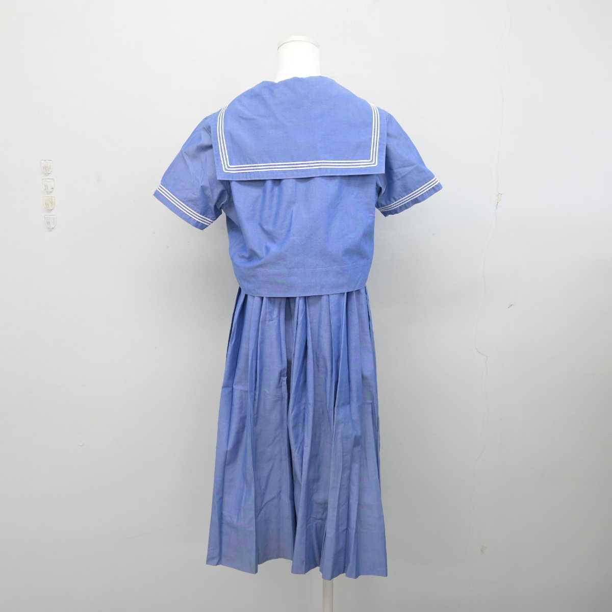 【中古】福岡県 福岡女学院高等学校 女子制服 3点 (セーラー服・ジャンパースカート) sf084496