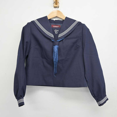 【中古】宮城県 仙台市立富沢中学校 女子制服 3点 (セーラー服・スカート) sf084504