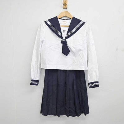 【中古】宮城県 仙台市立富沢中学校 女子制服 3点 (セーラー服・スカート) sf084506