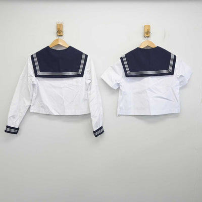 【中古】宮城県 仙台市立富沢中学校 女子制服 3点 (セーラー服・スカート) sf084506