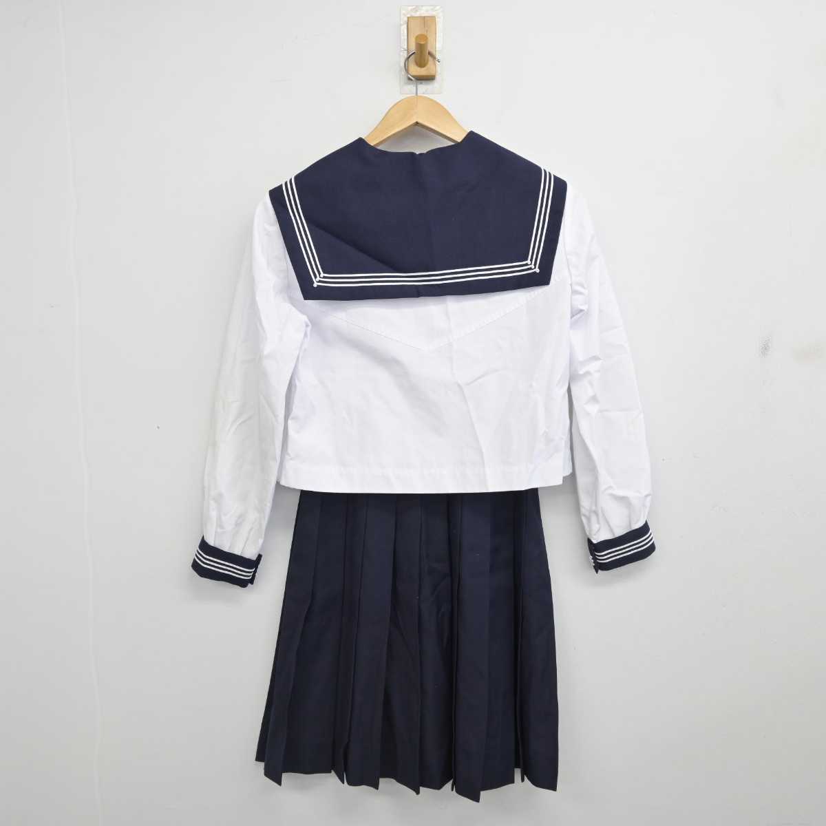 【中古】宮城県 仙台市立富沢中学校 女子制服 2点 (セーラー服・スカート) sf084507