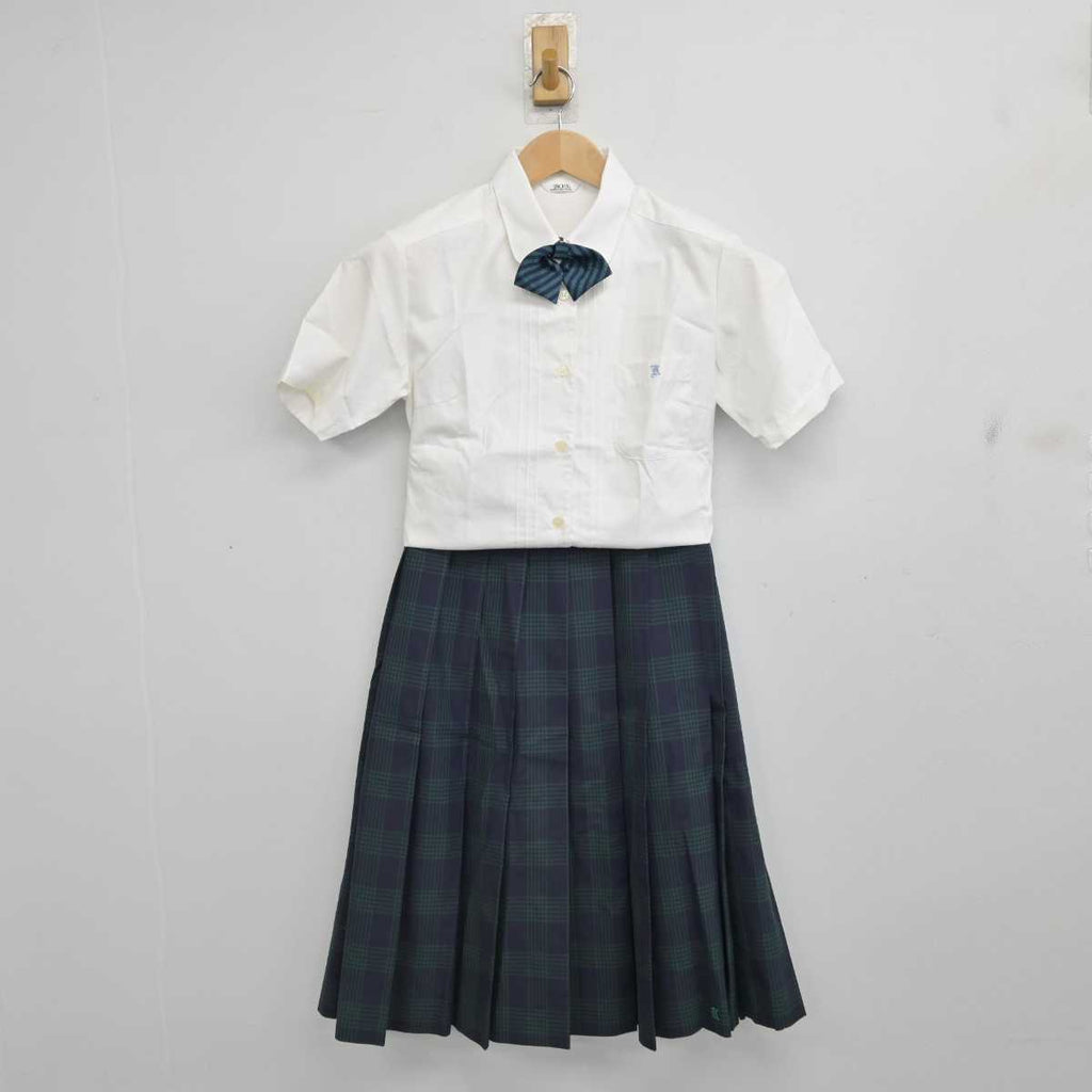 【中古】福岡県 久留米筑水高等学校/旧制服 女子制服 3点 (シャツ・スカート) sf084516