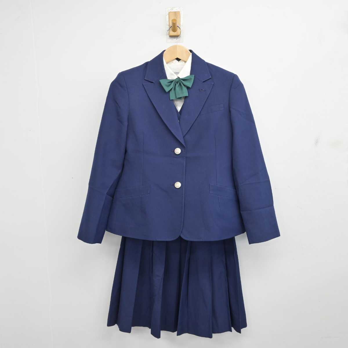 【中古】愛知県 丹羽高等学校 女子制服 5点 (ブレザー・ベスト・シャツ・スカート) sf084519