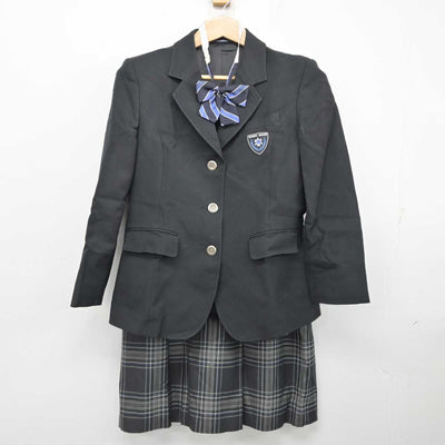 【中古】静岡県 清水南高等学校・同中等部 女子制服 3点 (ブレザー・スカート) sf084539