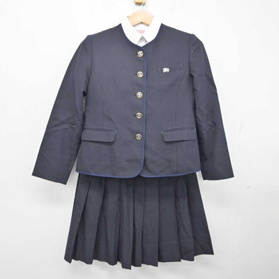 【中古】福岡県 福島高等学校 女子制服 4点 (ブレザー・シャツ・スカート) sf084544