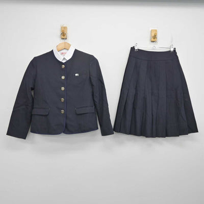 【中古】福岡県 福島高等学校 女子制服 4点 (ブレザー・シャツ・スカート) sf084544