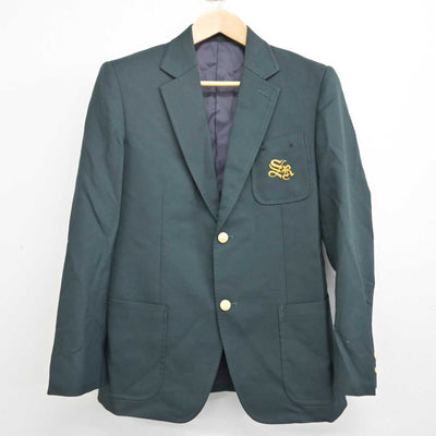 【中古】福岡県 青陵中学校 男子制服 3点 (ブレザー・ズボン) sf084551