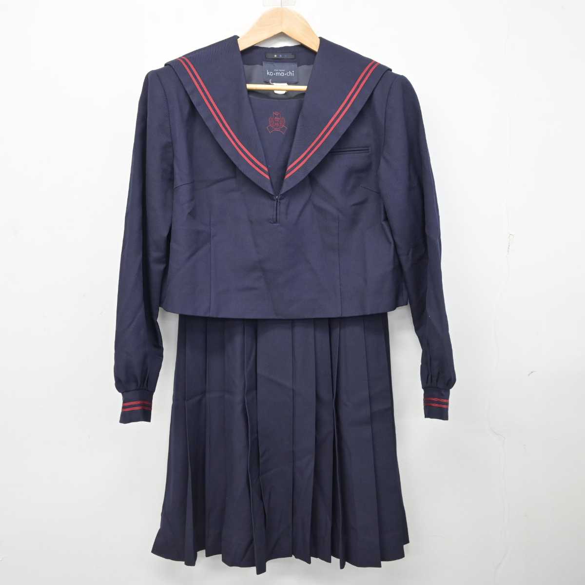 【中古】千葉県 常盤平中学校 女子制服 2点 (セーラー服・スカート) sf084575