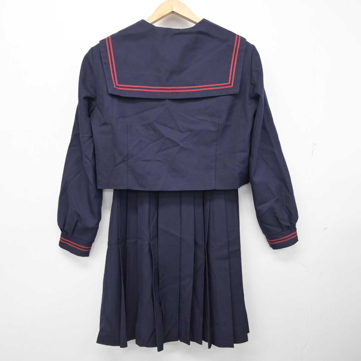 【中古】千葉県 常盤平中学校 女子制服 2点 (セーラー服・スカート) sf084575