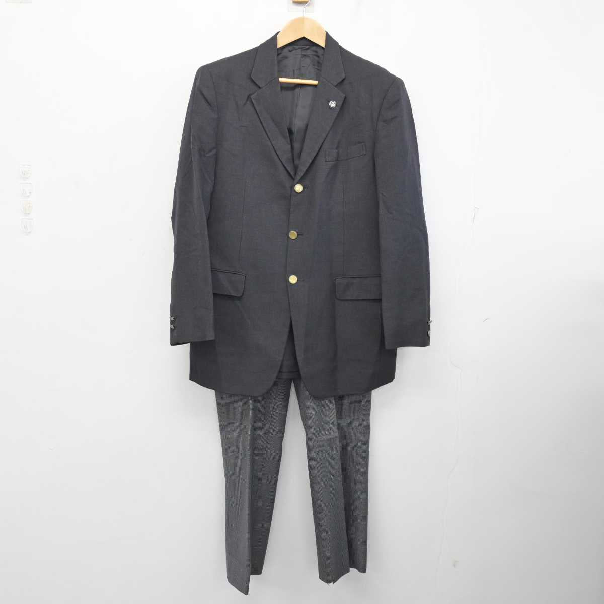 【中古】埼玉県 草加高等学校 男子制服 2点 (ブレザー・ズボン) sf084588