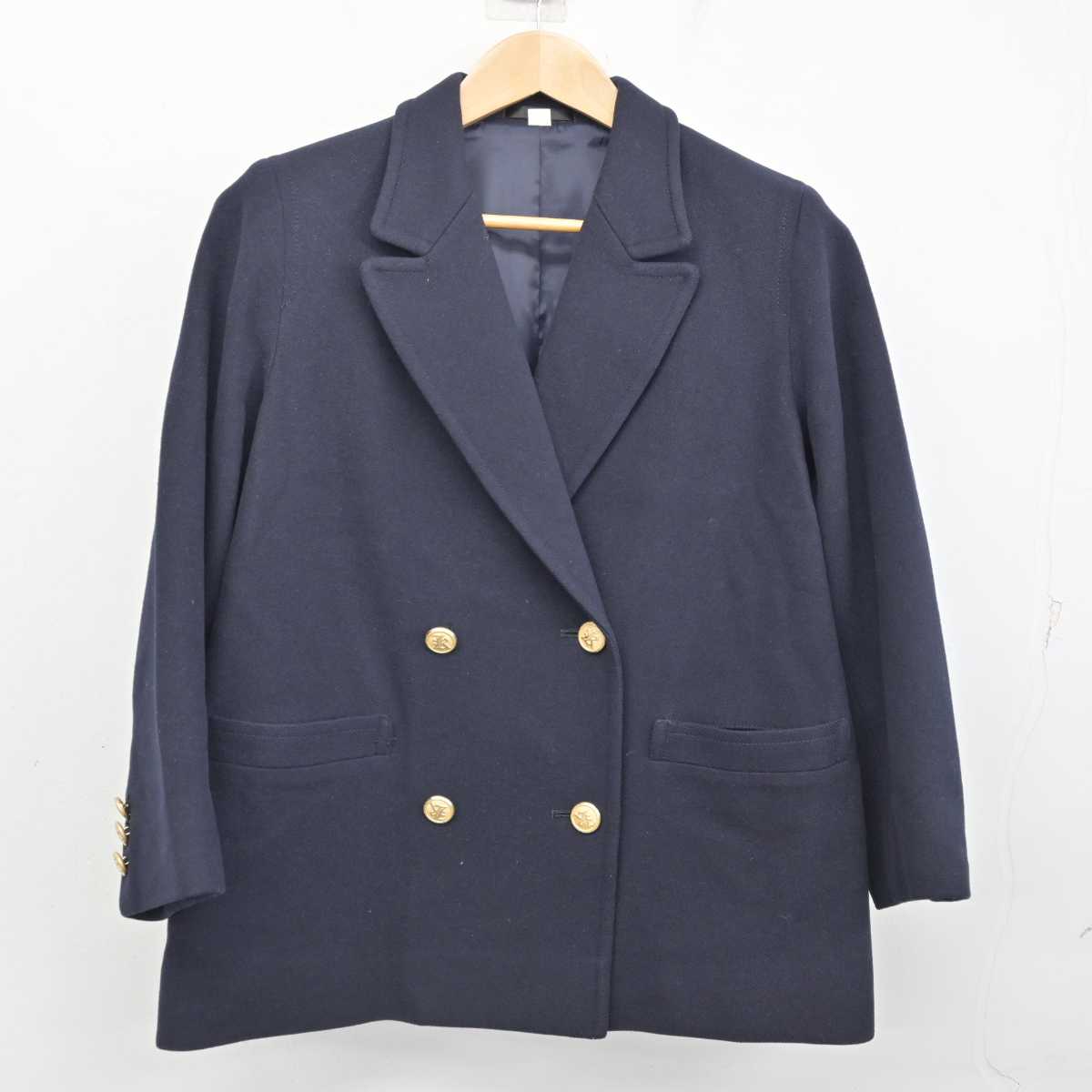 【中古】神奈川県 鎌倉女学院中学校高等学校 女子制服 1点 (コート) sf084612