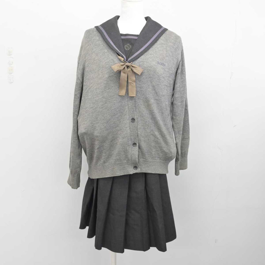 【中古】埼玉県 浦和麗明高等学校 女子制服 4点 (セーラー服・ニット・スカート) sf084615