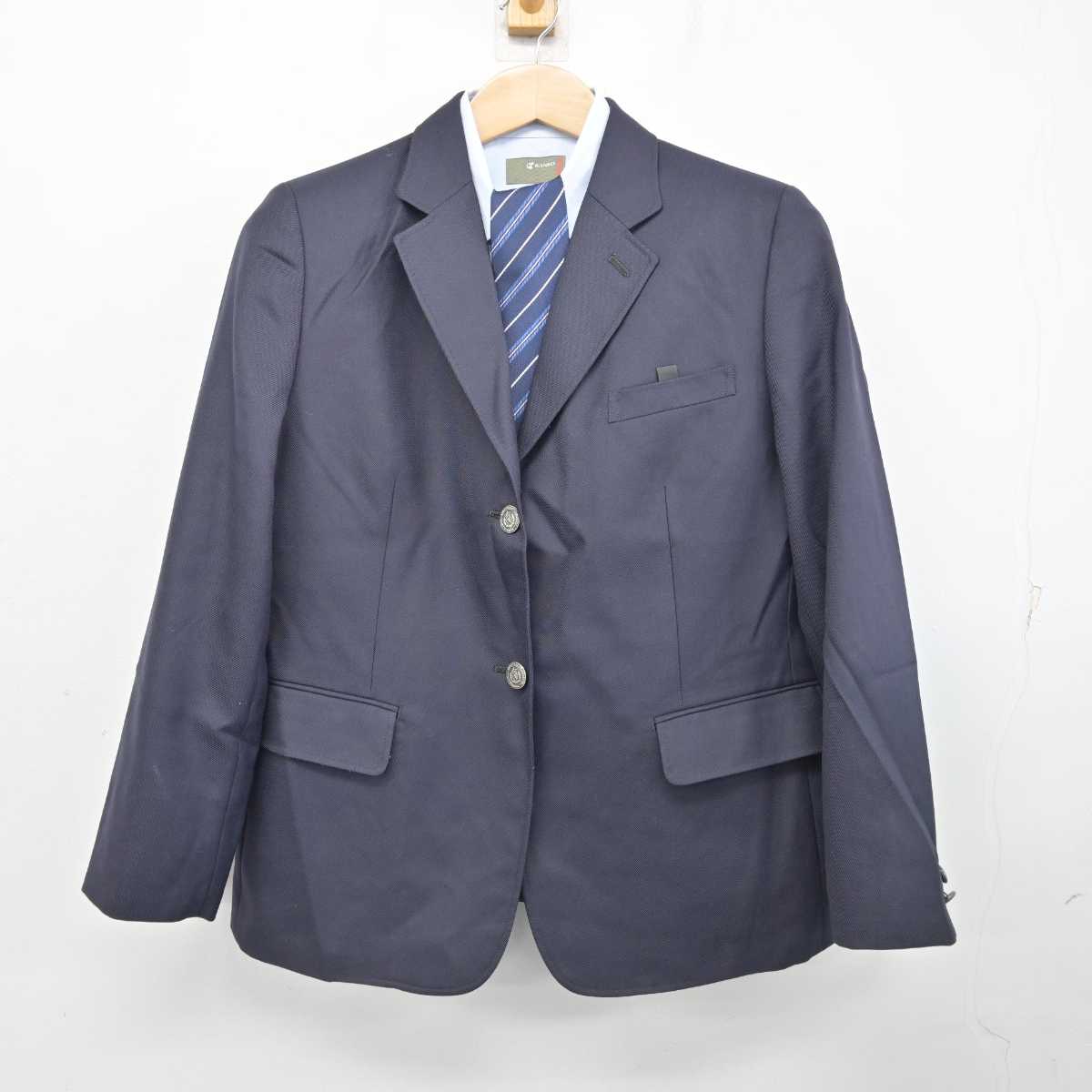 【中古】 飛鳥未来きずな高等学校 女子制服 3点 (ブレザー・シャツ) sf084619