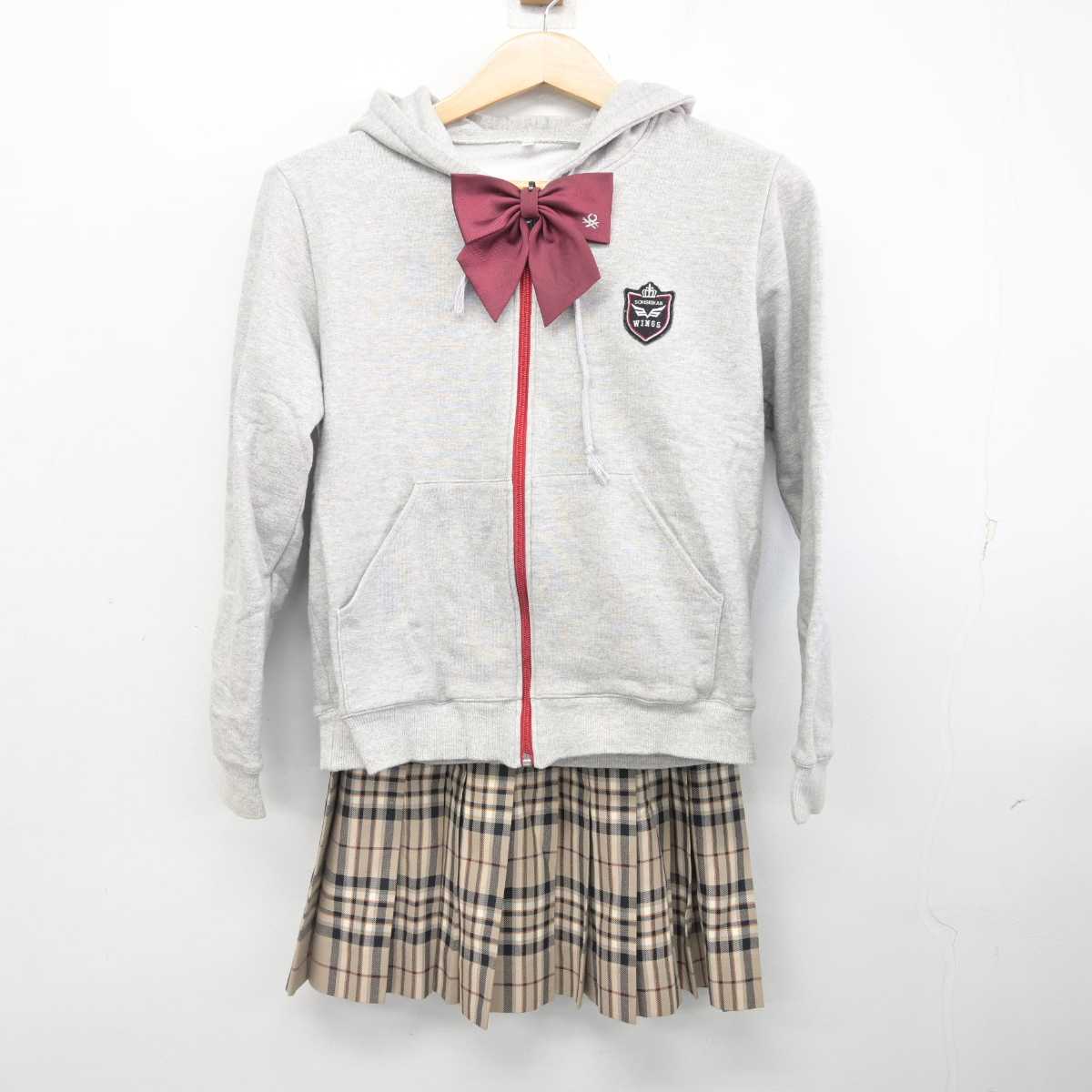 【中古】長崎県 創成館高等学校 女子制服 3点 (その他アイテム・スカート) sf084630