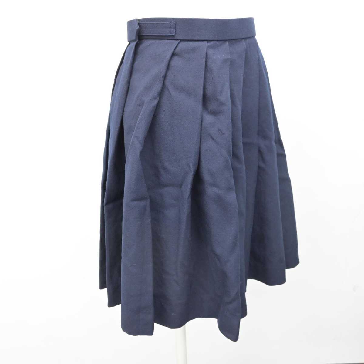 【中古】岡山県 就実高等学校 女子制服 4点 (ブレザー・ベスト・スカート) sf084657