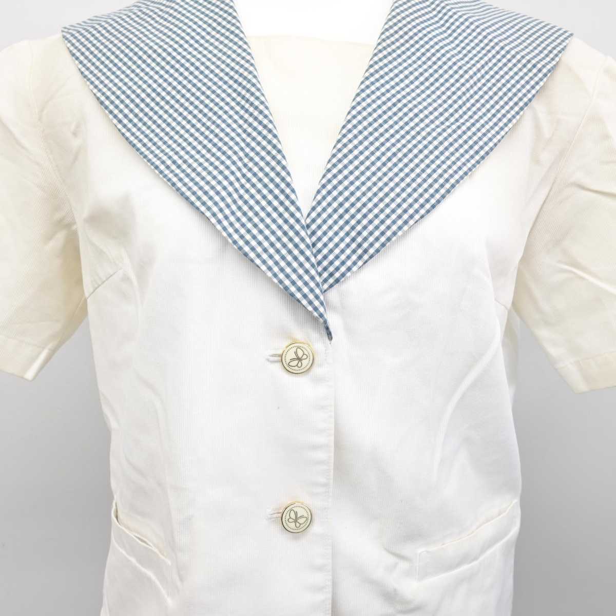 【中古】岡山県 就実高等学校 女子制服 3点 (セーラー服・スカート) sf084658