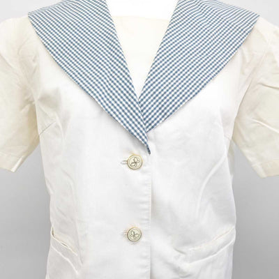 【中古】岡山県 就実高等学校 女子制服 3点 (セーラー服・スカート) sf084658