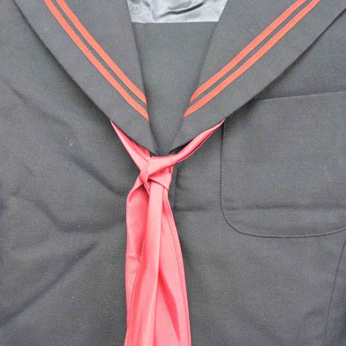 【中古】岐阜県 岐阜西中学校 女子制服 3点 (セーラー服・スカート) sf084662