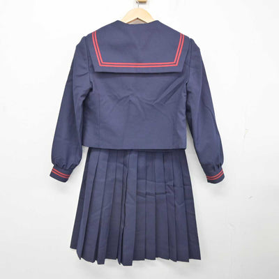 【中古】岐阜県 岐阜西中学校 女子制服 3点 (セーラー服・スカート) sf084663