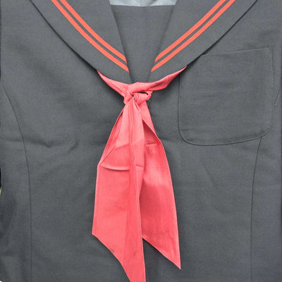 【中古】岐阜県 岐阜西中学校 女子制服 3点 (セーラー服・スカート) sf084663