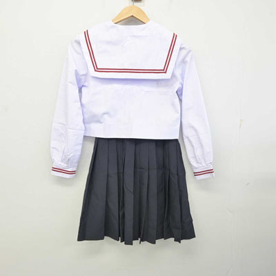 【中古】岐阜県 岐阜西中学校 女子制服 2点 (セーラー服・スカート) sf084664