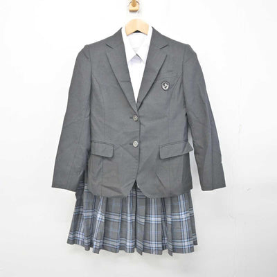 【中古】静岡県 誠恵高等学校 女子制服 3点 (ブレザー・シャツ・スカート) sf084665