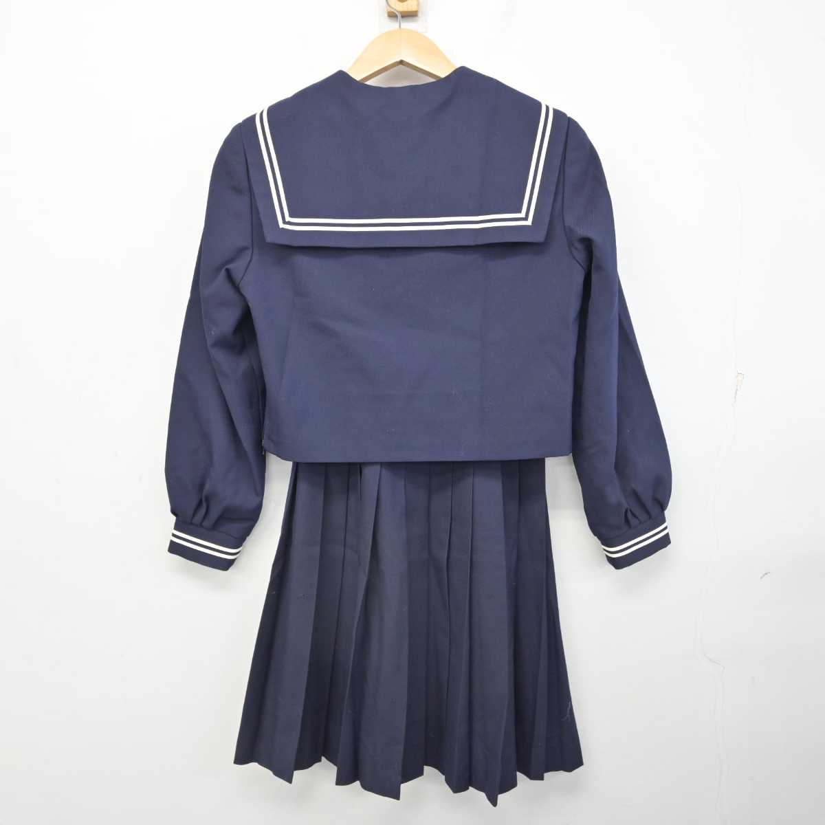 【中古】山口県 東部中学校 女子制服 2点 (セーラー服・スカート) sf084671